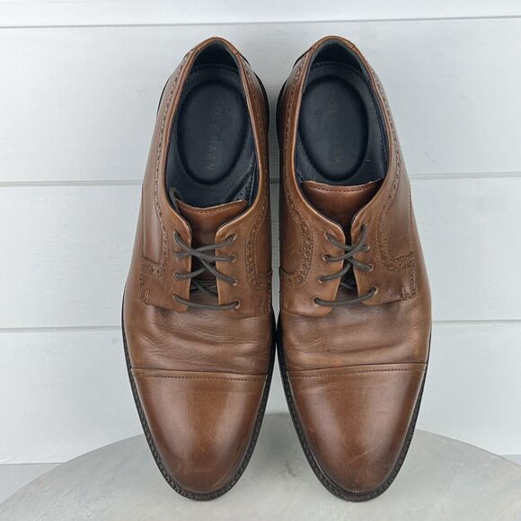 Cole Haan Buckland Oxford Brown Cap Toe Dress Shoes C28882 Men\'s Size 9 M main image 8